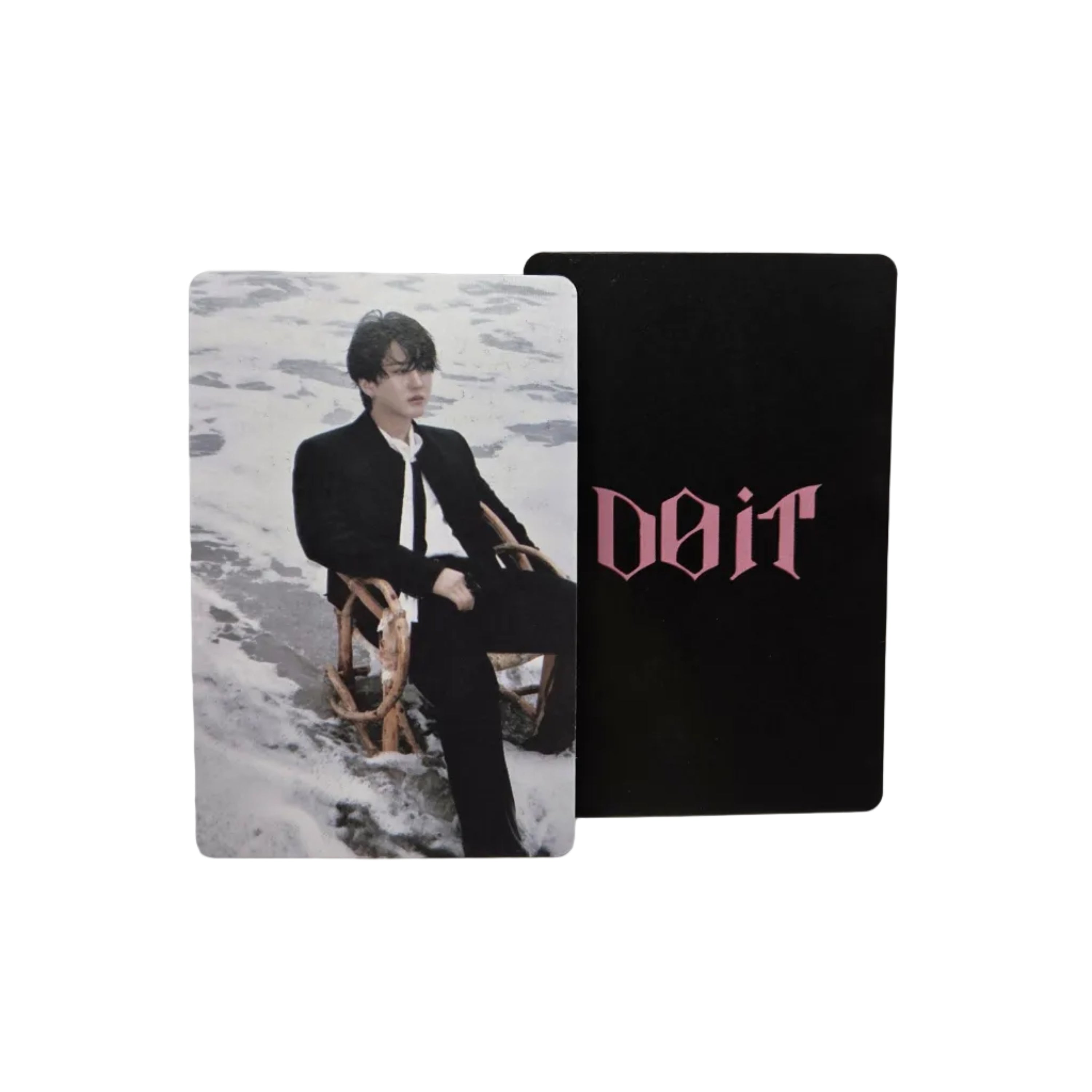 Two cards with different designs on a light gray background