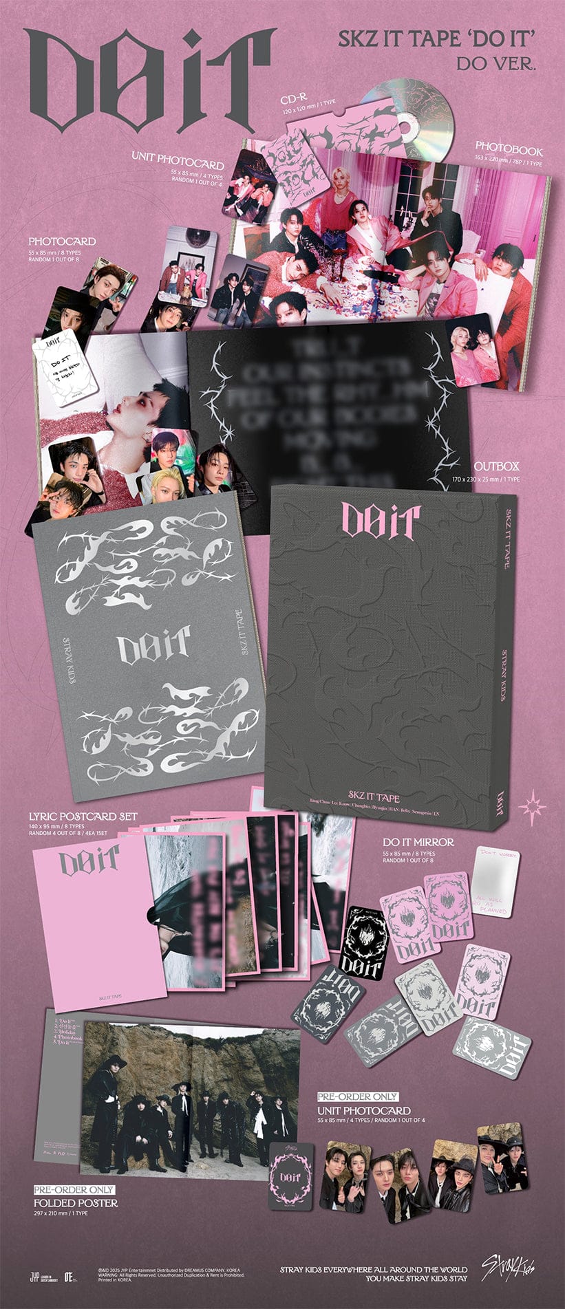 Stray Kids – SKZ IT TAPE ‘DO IT’ [DO Ver.] Limited Album