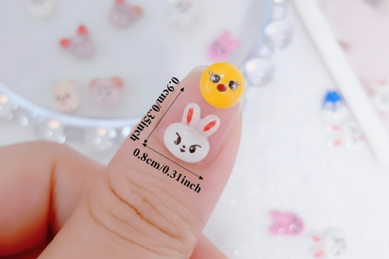 K-Pop Nail Art Charms – 10 Piece Set