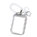 White K-POP Photocard Holder Keychain